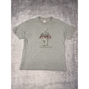 Winnie‎ The Pooh Shirt Mens XL Gray Disney Vintage Y2K Spell Out Cartoon Disney